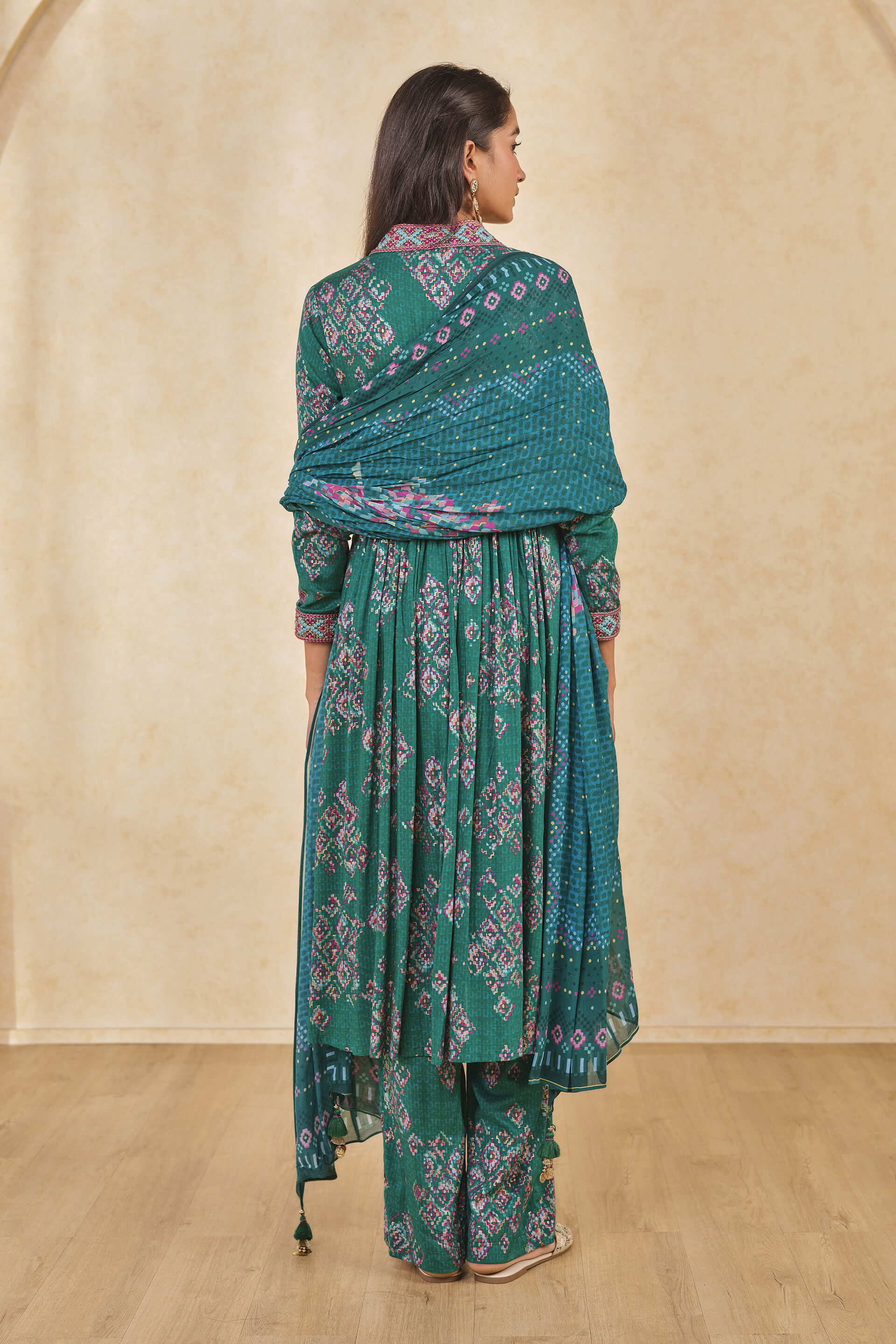 The Sukoon Kurta Set, Green, image 5